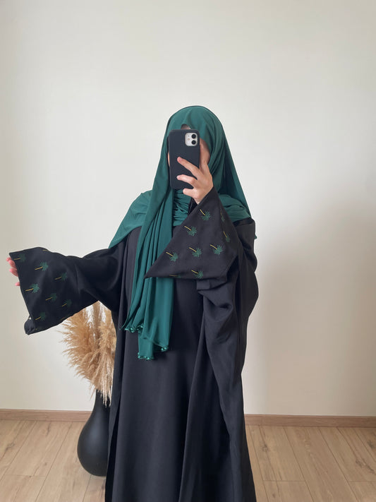 Ensemble Saudi Noir | Palmier verts